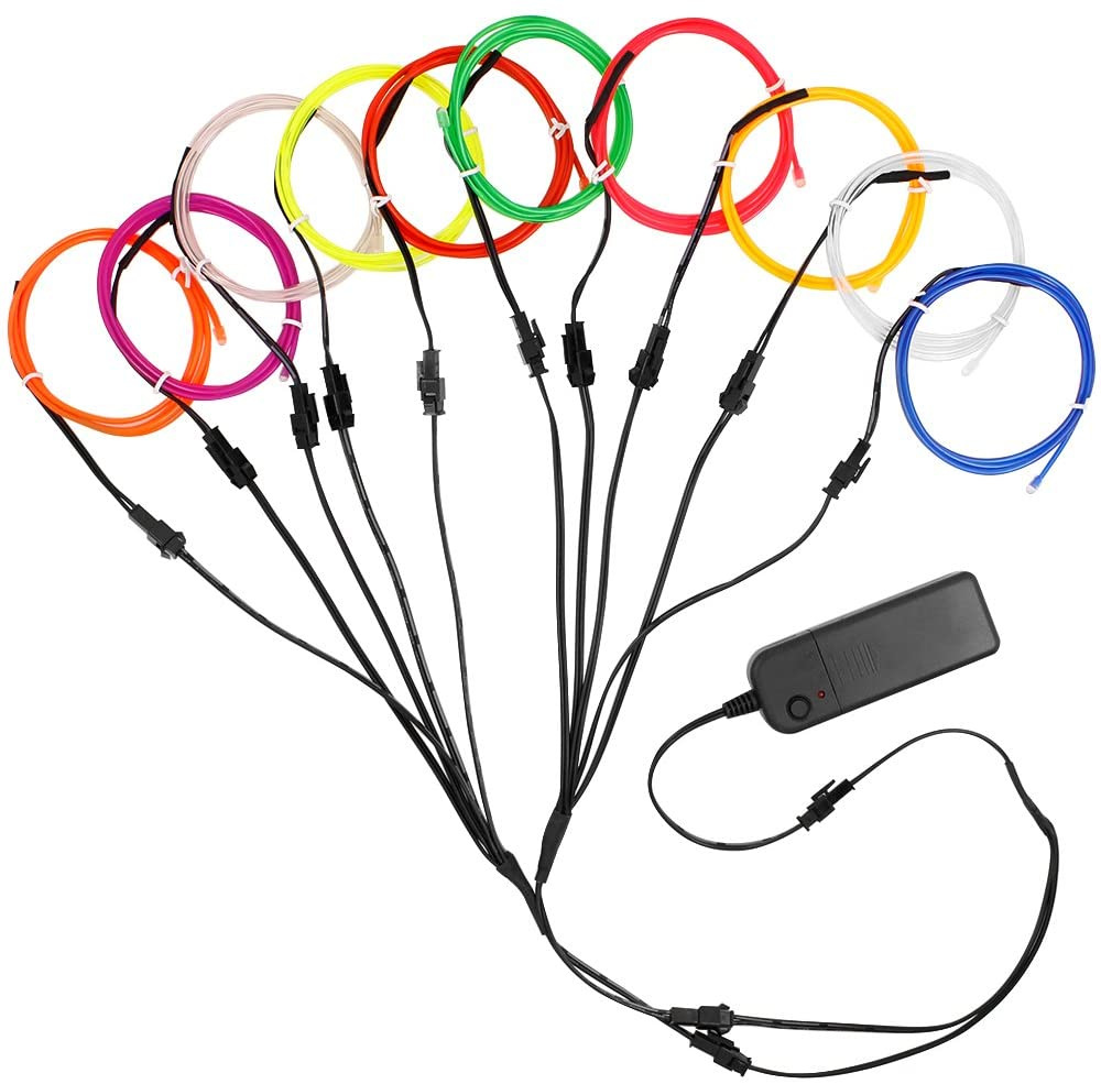 Led El Wire - Cabo de fio brilhante 5 em