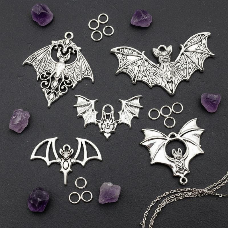 Cosplay Bat Prop - # 4 Peças de Pingentes Góticos
