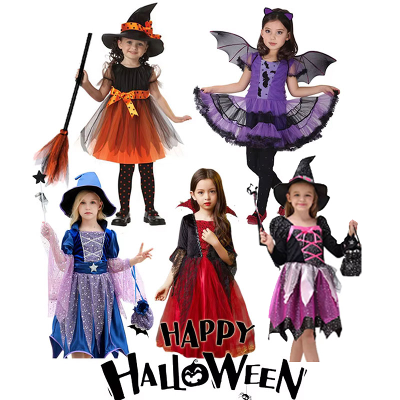 Cosplay Bat Prop - Fantasia de Halloween para Meninas, Vestido