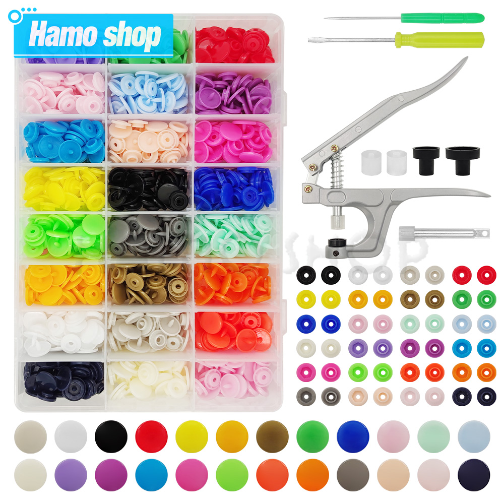Snap Fastener Set - Kit de alicates fixadores de plástico
