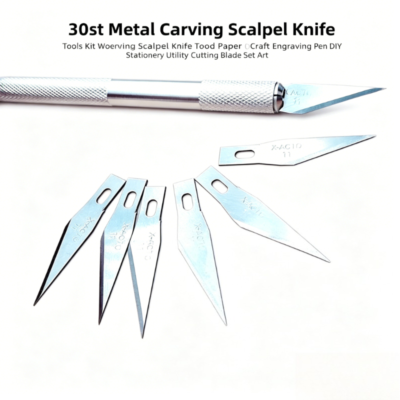 Craft Knife Set - Kit de 30 Facas de Gravação