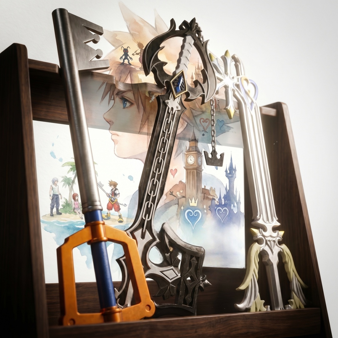 Keyblade Cosplay Prop - Espada Katana Sora Keyblade de Kingdom