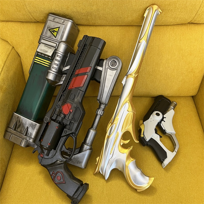 Fallout Cosplay Prop - Cosplay armas douradas rifle laser revólver