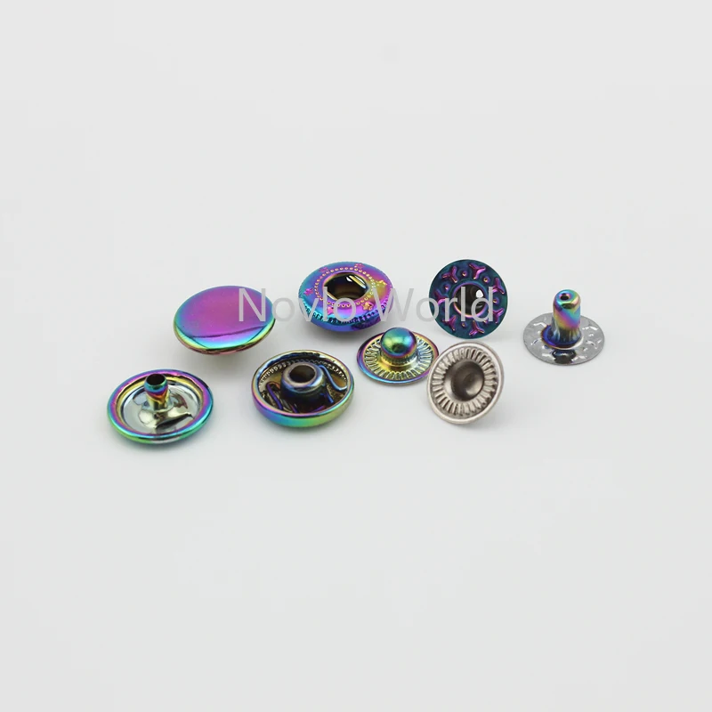 20-100 conjuntos arco-íris 12m - Snap Fastener Set avaliação e preço