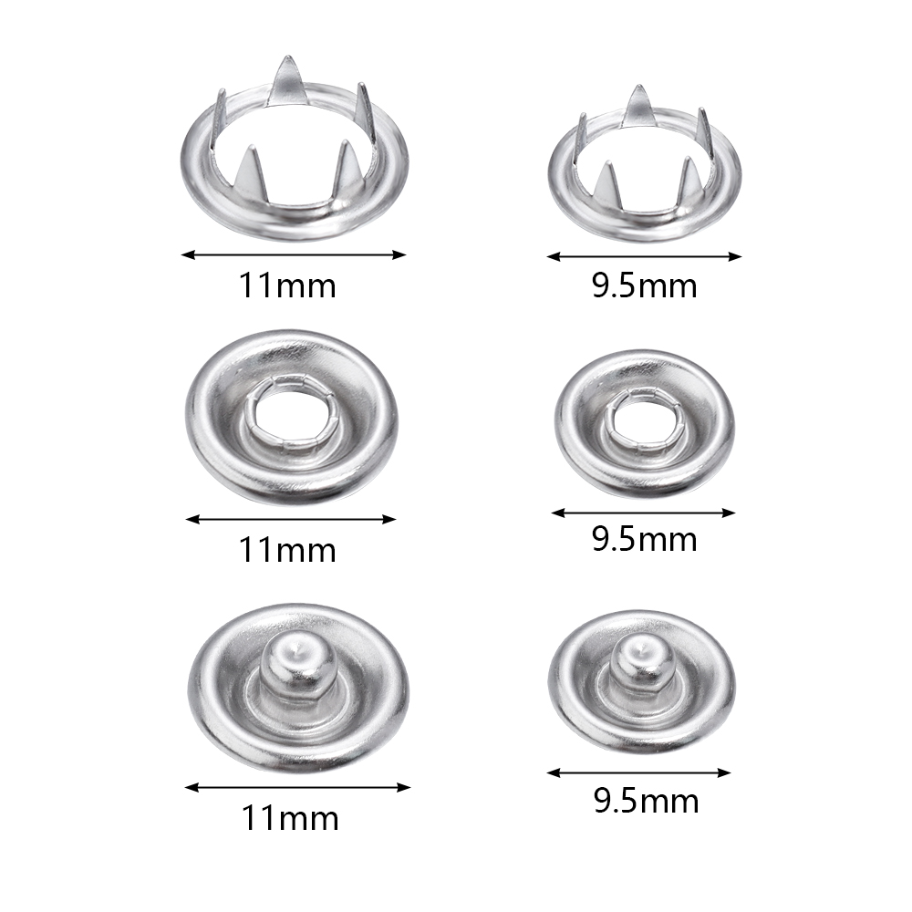 SAUVOO-Botão De Ferro Snap, Me - Snap Fastener Set avaliação e preço