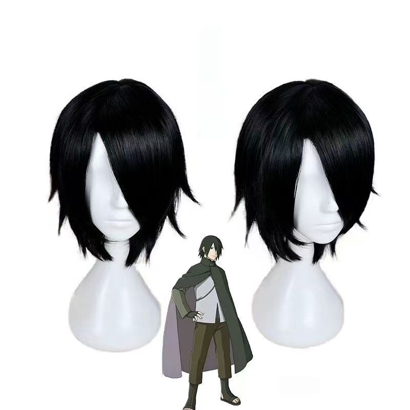 Peruca de cosplay anime sasuke - Wig Fiber Net avaliação e preço