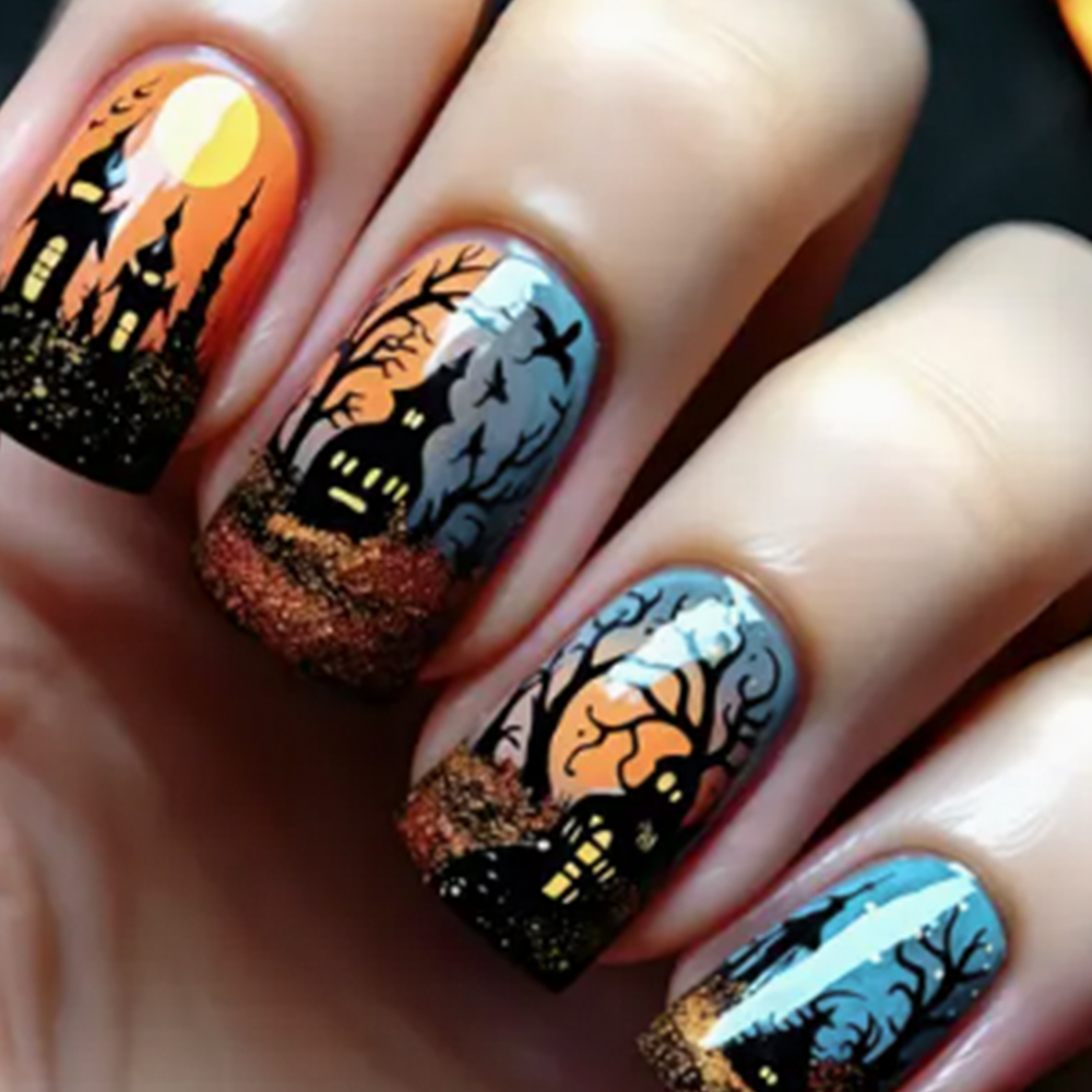 24 Peças, Unhas Postiças Curta - Cosplay Bat Prop avaliação e preço