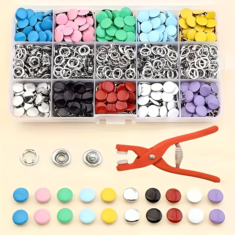 100 Peças de Botões de Costura - Snap Fastener Set avaliação e preço