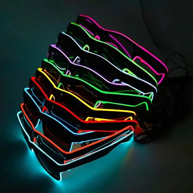 Óculos de sol com LED neon bri - Led El Wire avaliação e preço
