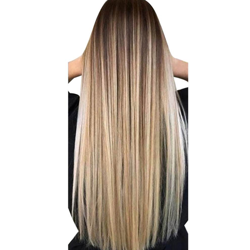 Peruca longa reta feminina de  - Wig Fiber Net avaliação e preço