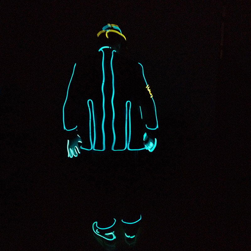 El fio brilhante trajes de dan - Led El Wire avaliação e preço