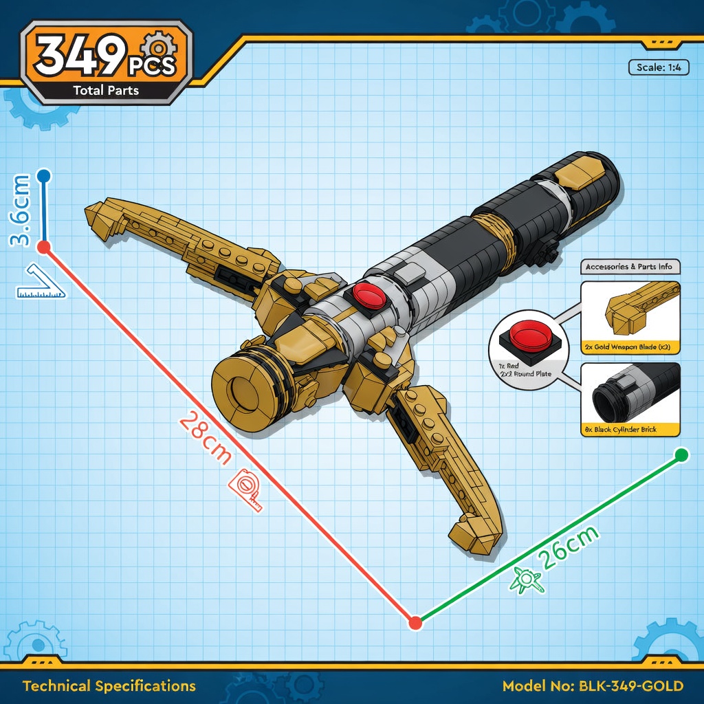 Espada Energética Sci-Fi MOC:  - Cosplay Prop Building avaliação e preço