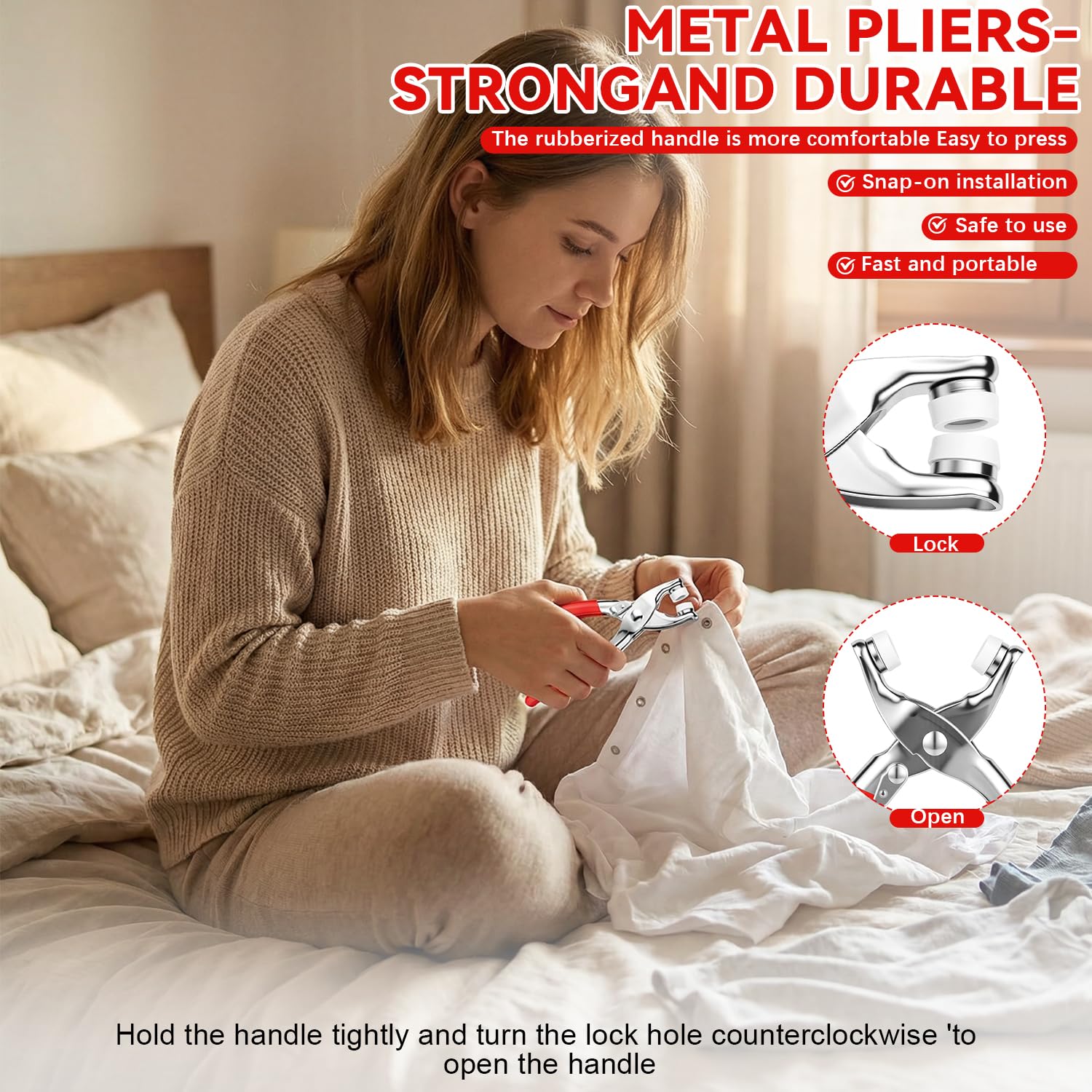 Kit de Costura com 100 Botões  - Snap Fastener Set avaliação e preço