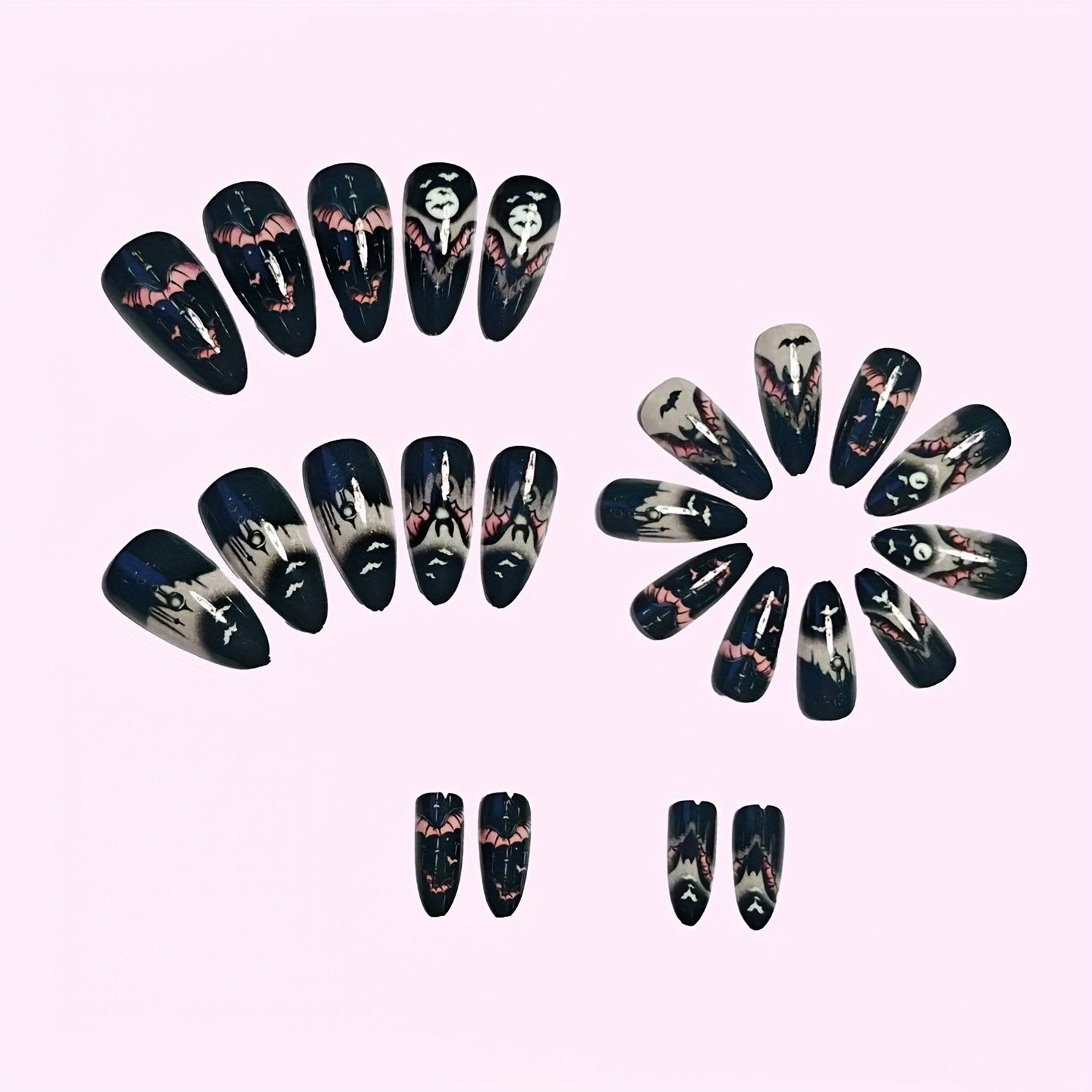24 Unidades de Unhas Postiças  - Cosplay Bat Prop avaliação e preço