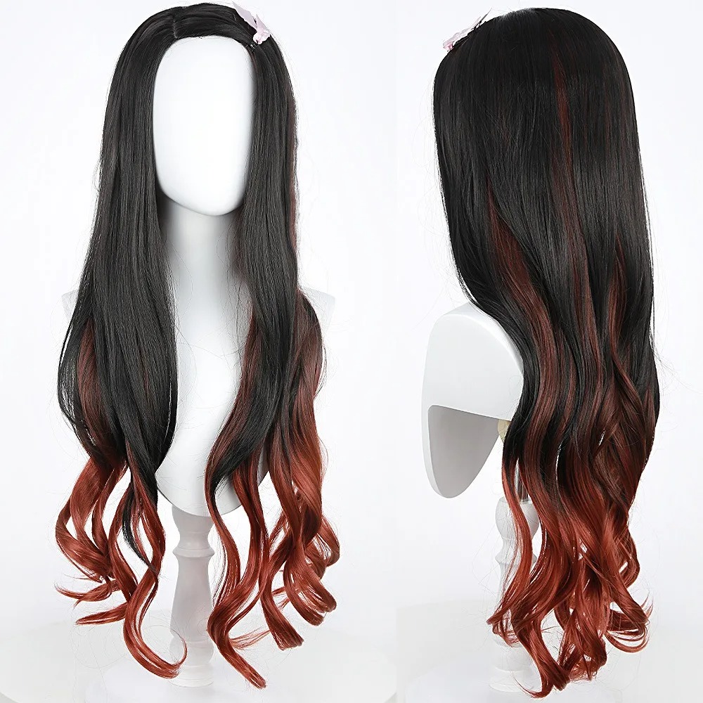 Peruca de Cosplay Nezuko com C - Wig Fiber Net avaliação e preço