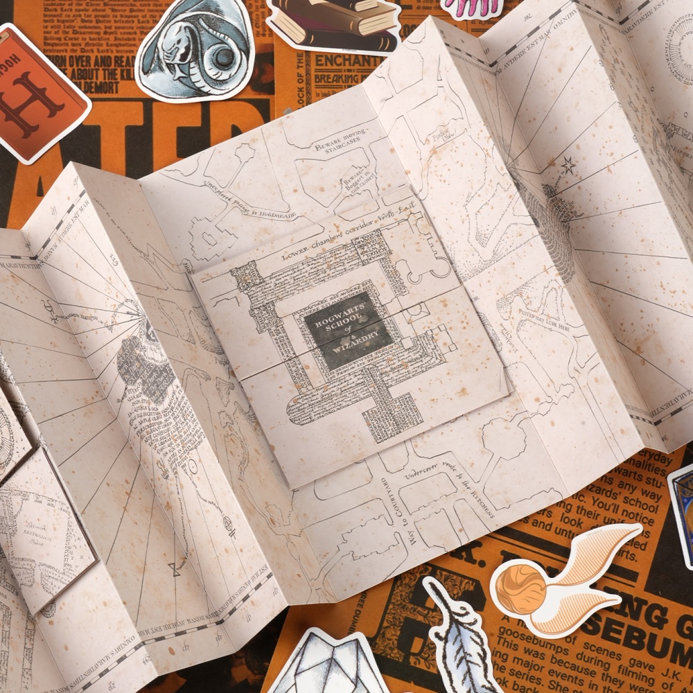 1PC Mapa da Escola de Magia do - Cosplay Prop Making avaliação e preço